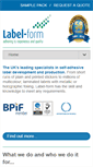 Mobile Screenshot of label-form.com